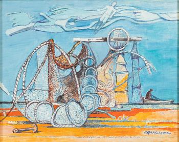 Axel Olson, "Näten och stranden".