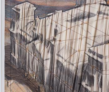 Christo & Jeanne-Claude, "Wrapped Reichstag (Project for Berlin)".