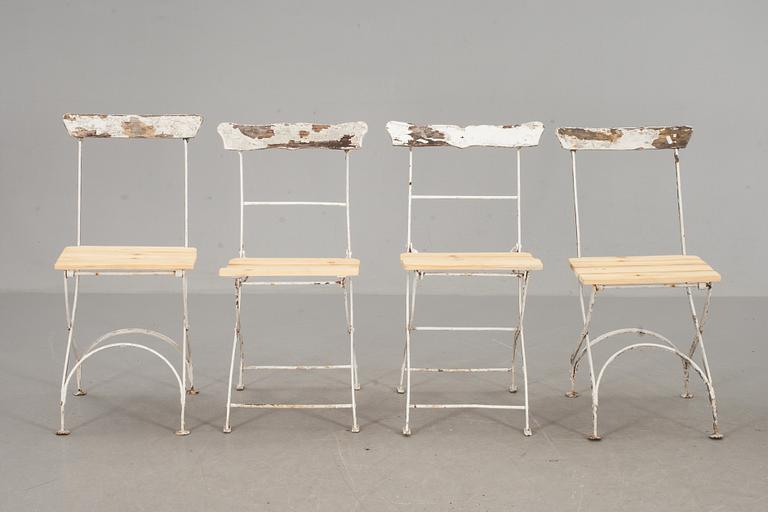 TRÄDGÅRDSMÖBEL, 5 delar, 1900-tal.