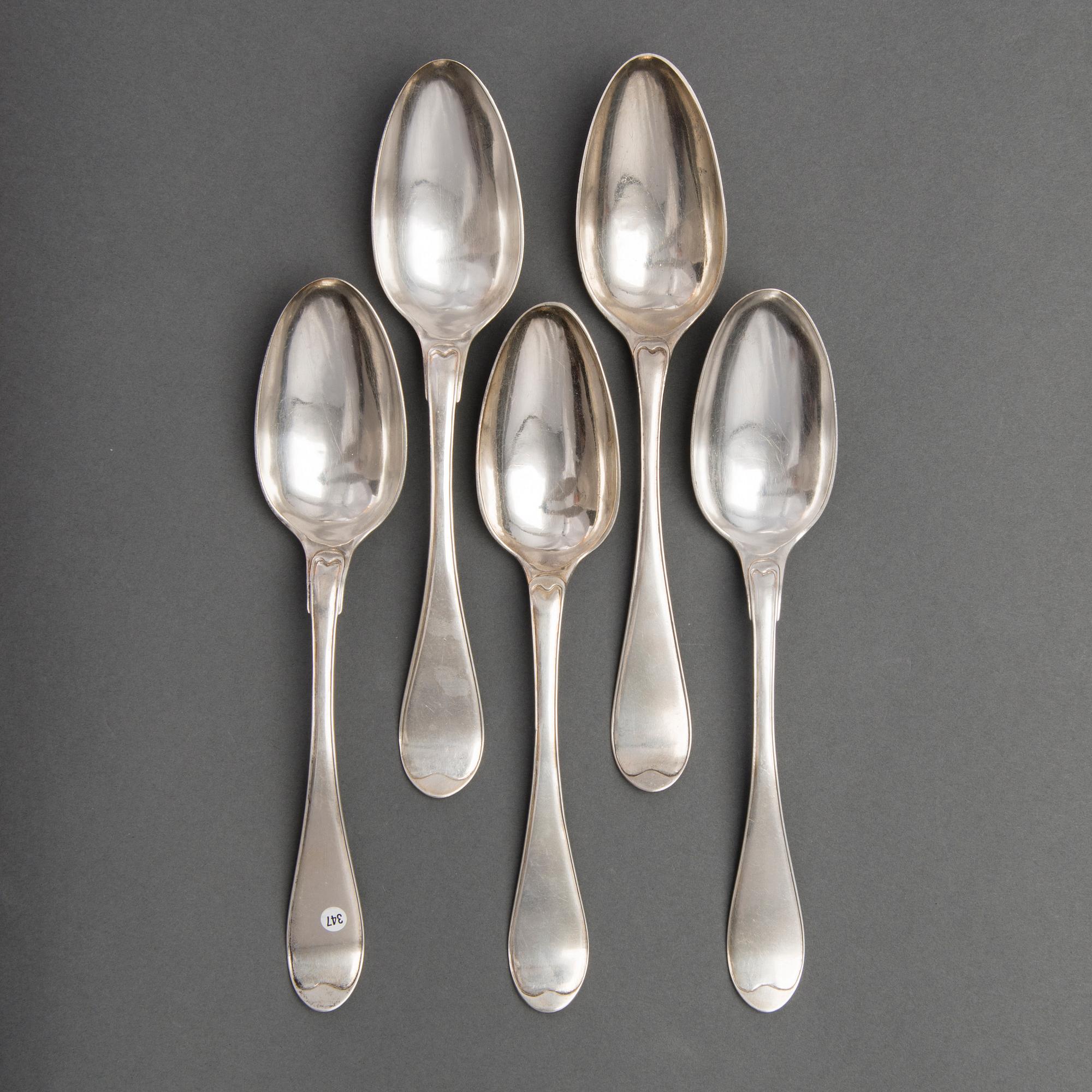 LUSIKOITA 5 KPL, Henrik Sandberg Helsinki, 1795, 1799, 1800.