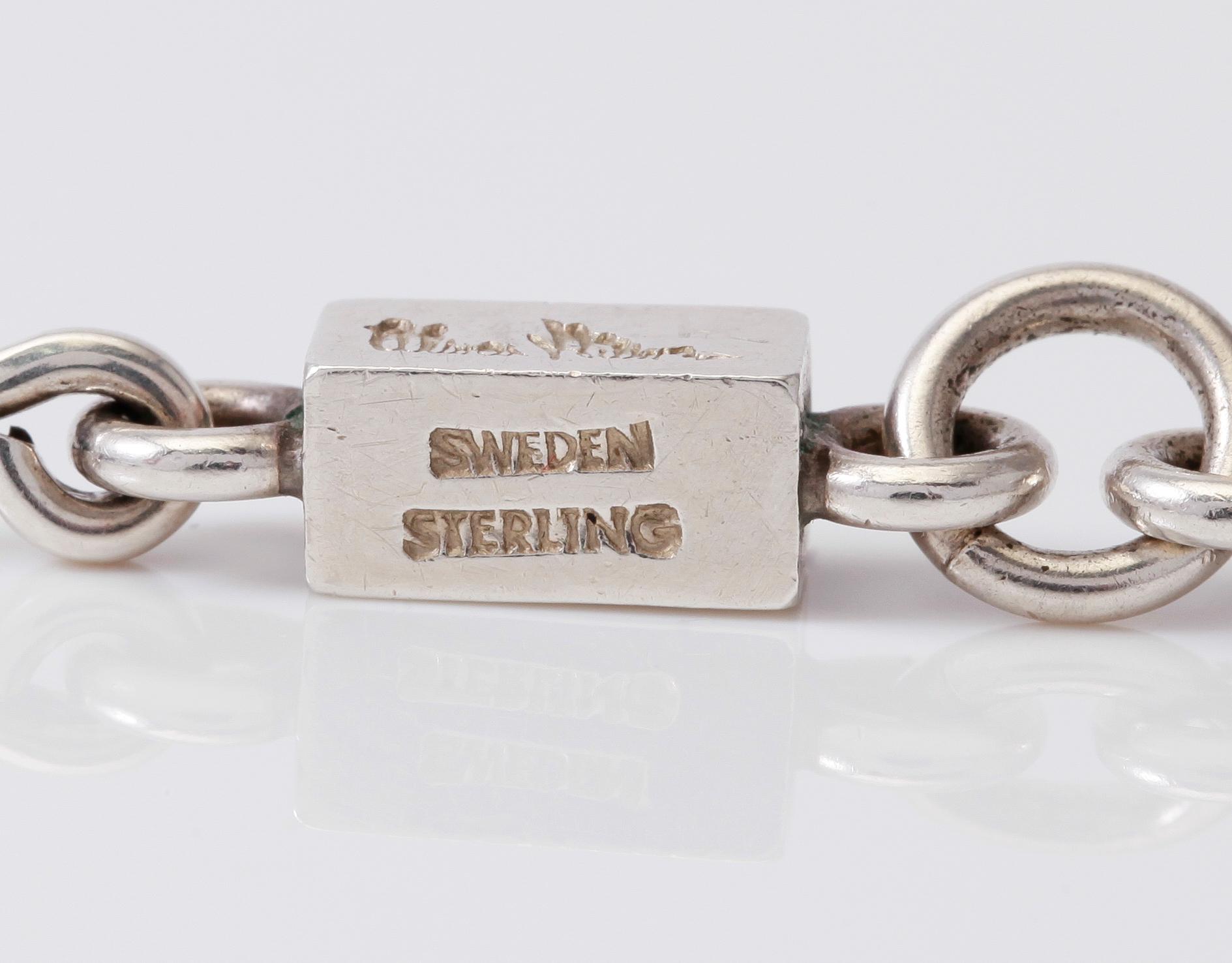 ARMBAND, sterlingssilver, Wiwen Nilsson, Lund 1958.