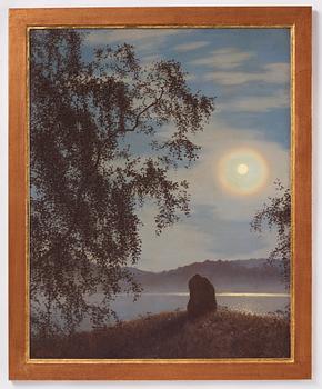 Gustaf Fjaestad, Moonlight over Engelbrektsholmen.