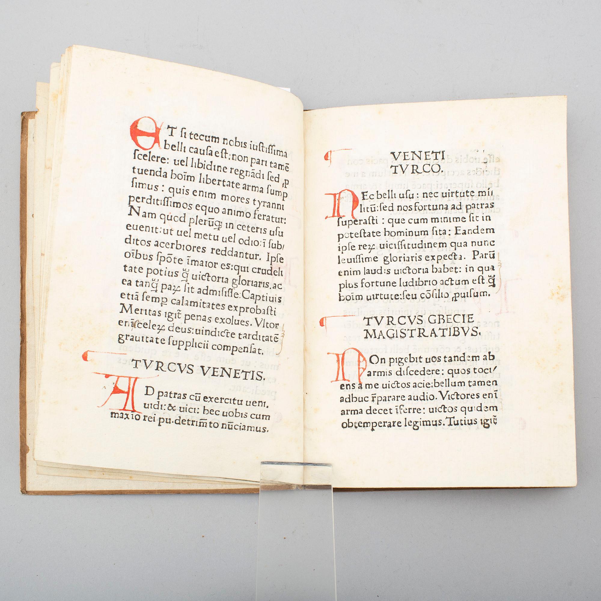BOOK, Incunable, Rome 1473.