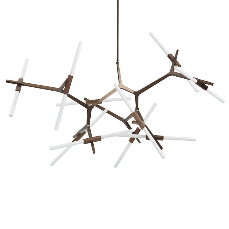 Lindsey Adelman, taklampa, "Agnes Chandelier 20", Roll and Hill, USA, efter 2010.