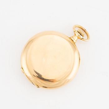 Pocket watch, gold, 18K, 29 mm.