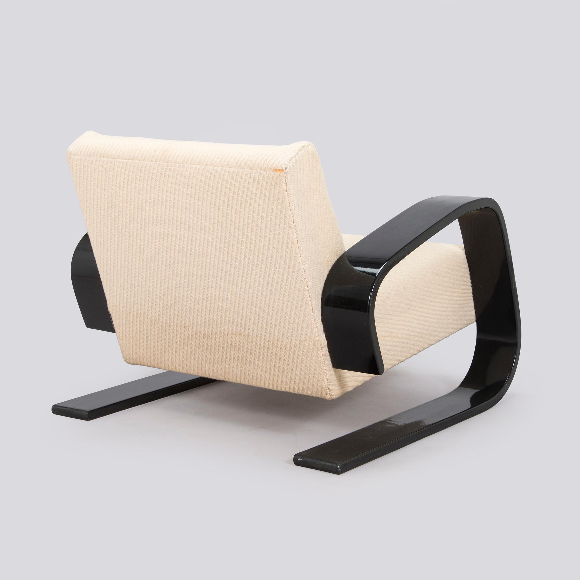 Alvar Aalto, fåtölj, "Tank chair" modell 400, Artek, 1970-tal.