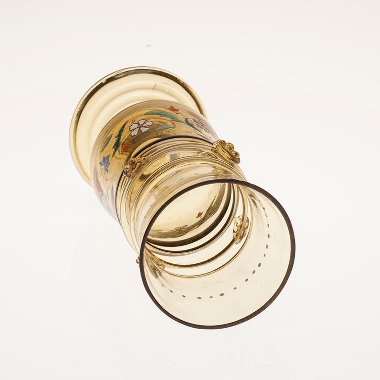 BÄGARE, glas, historismus, Tyskland, sekelskiftet 1800/1900.