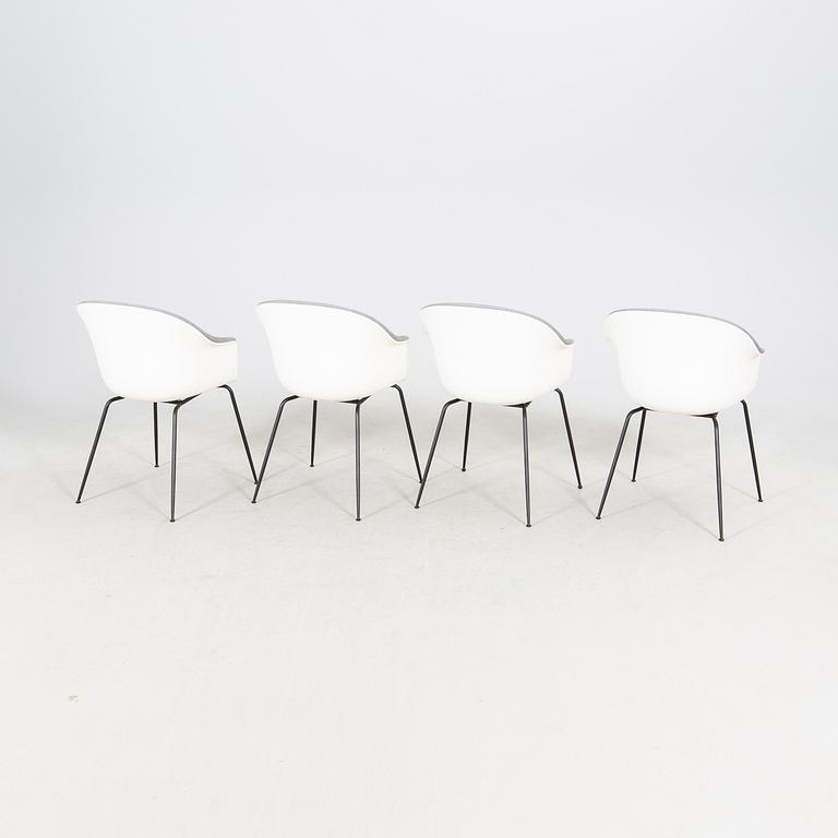 Four chairs, Gamfratesi, "Bat" for GUBI, contemporary.