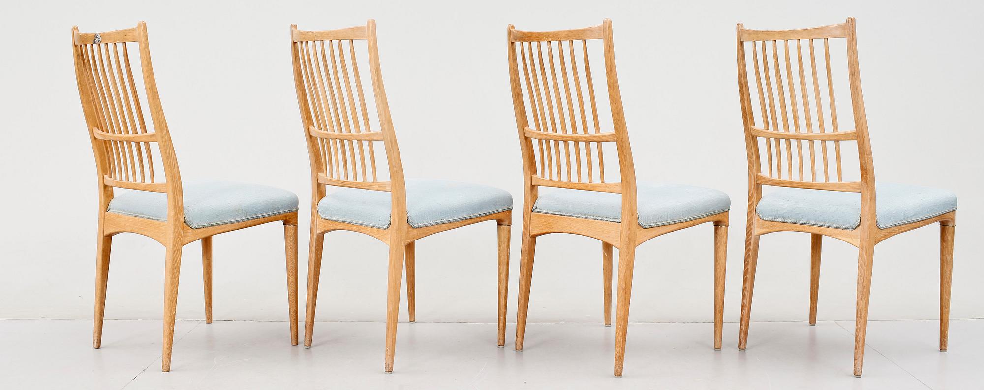 MATSALSGRUPP, 11 delar, "Cortina", Svante Skogh, Seffle Möbelfabrik, omkring 1900-talets mitt.