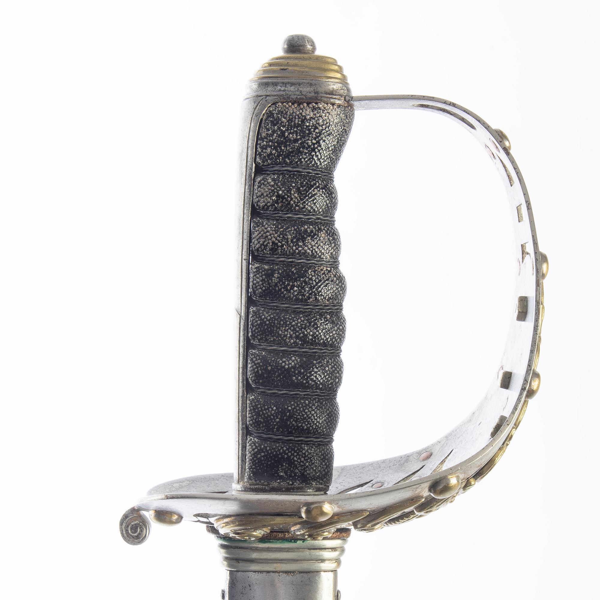 Sabel, brittisk, 1900-talets början, med balja.