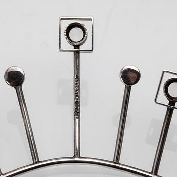 Jewellery set, 3 pieces, silver, Alton Falköping, 1967–1968.