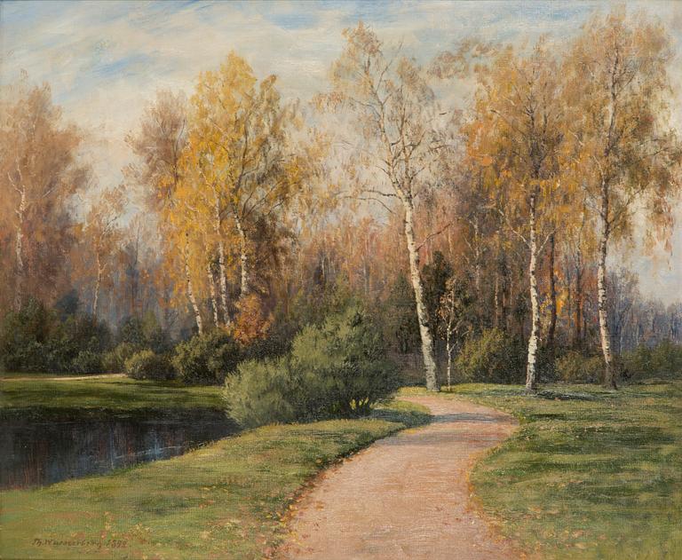 Thorsten Waenerberg, Autumn in the park of Kaisaniemi.