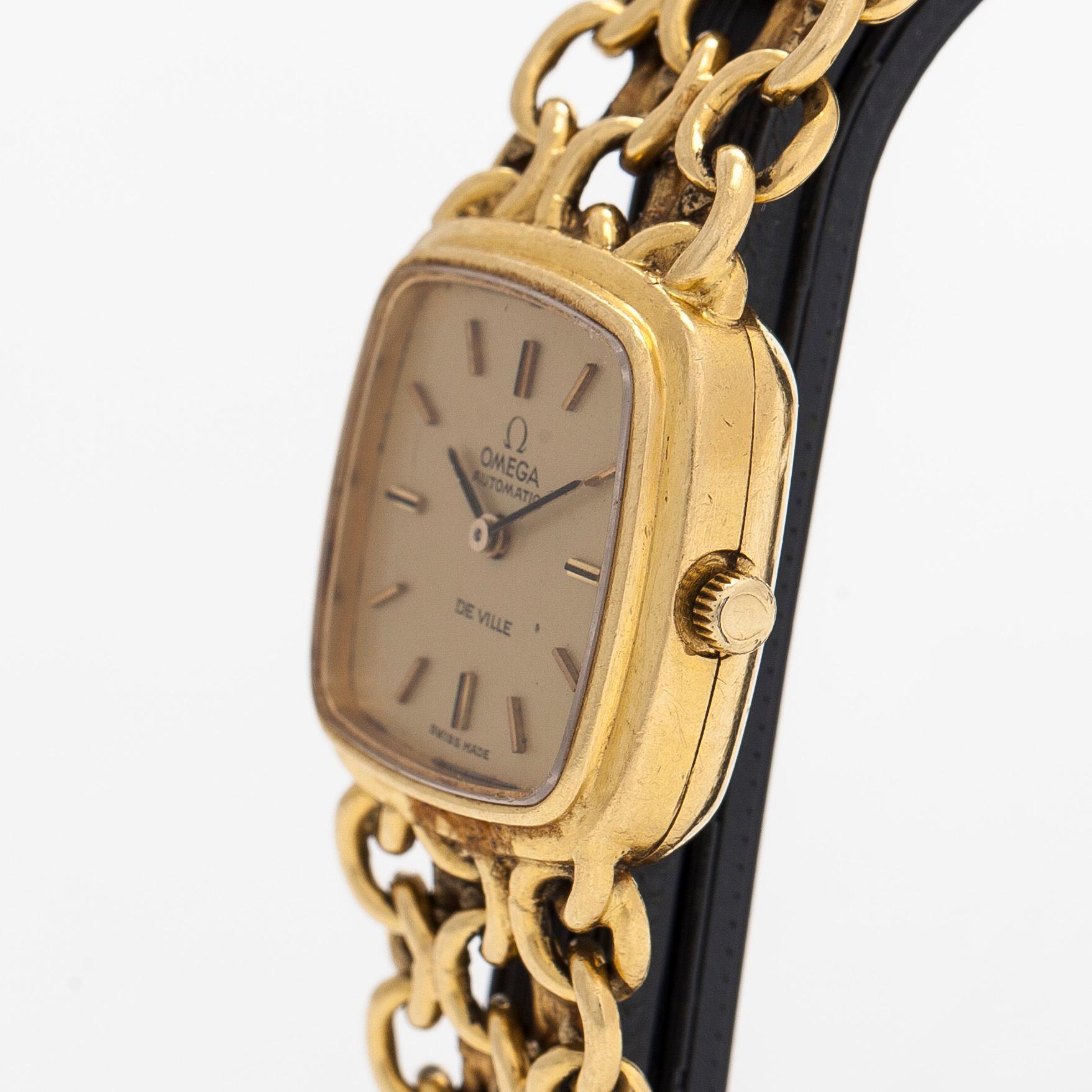 Omega, De Ville, wristwatch, 22 x 22 mm.