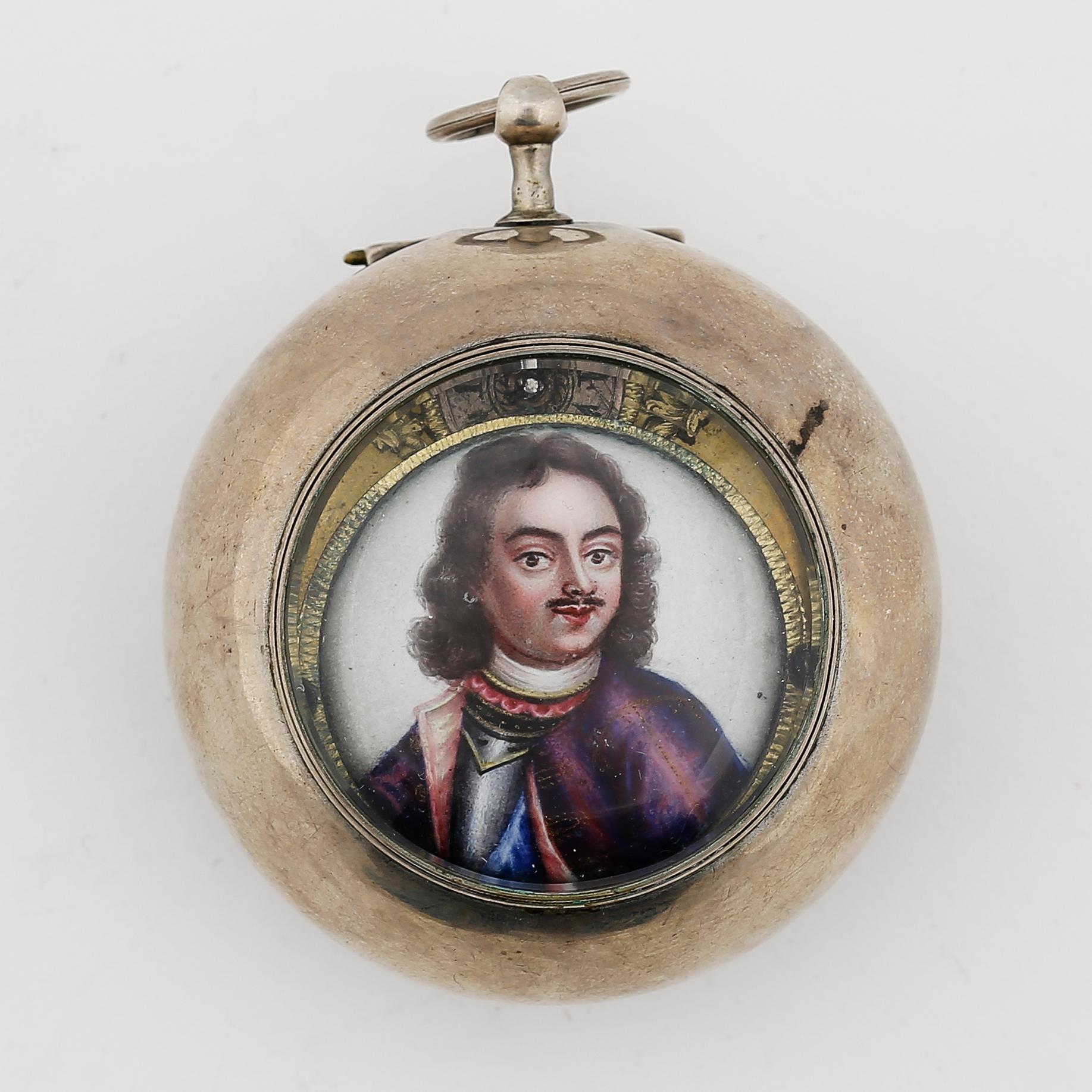 HERRFICKUR, silver, Henry Debary, London sannolikt sent 1600-tal. Tot ca 117 gram.