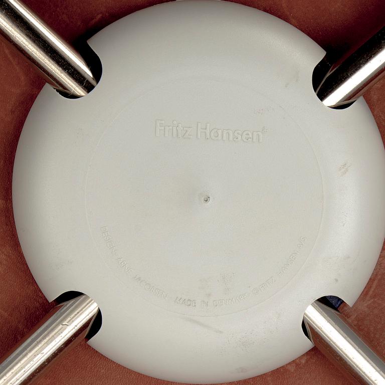 Arne Jacobsen, chairs, 6 pcs, "Seven", Fritz Hansen, Denmark late 20th century.