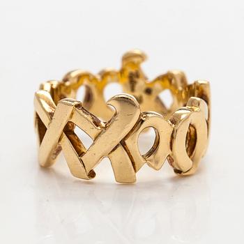 Tiffany & Co, Paloma Picasso, ring, 'XO', in 18K gold.