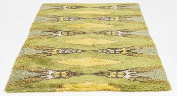 Rug, Rya, Sweden, 1960s. 200 x 112 cm.