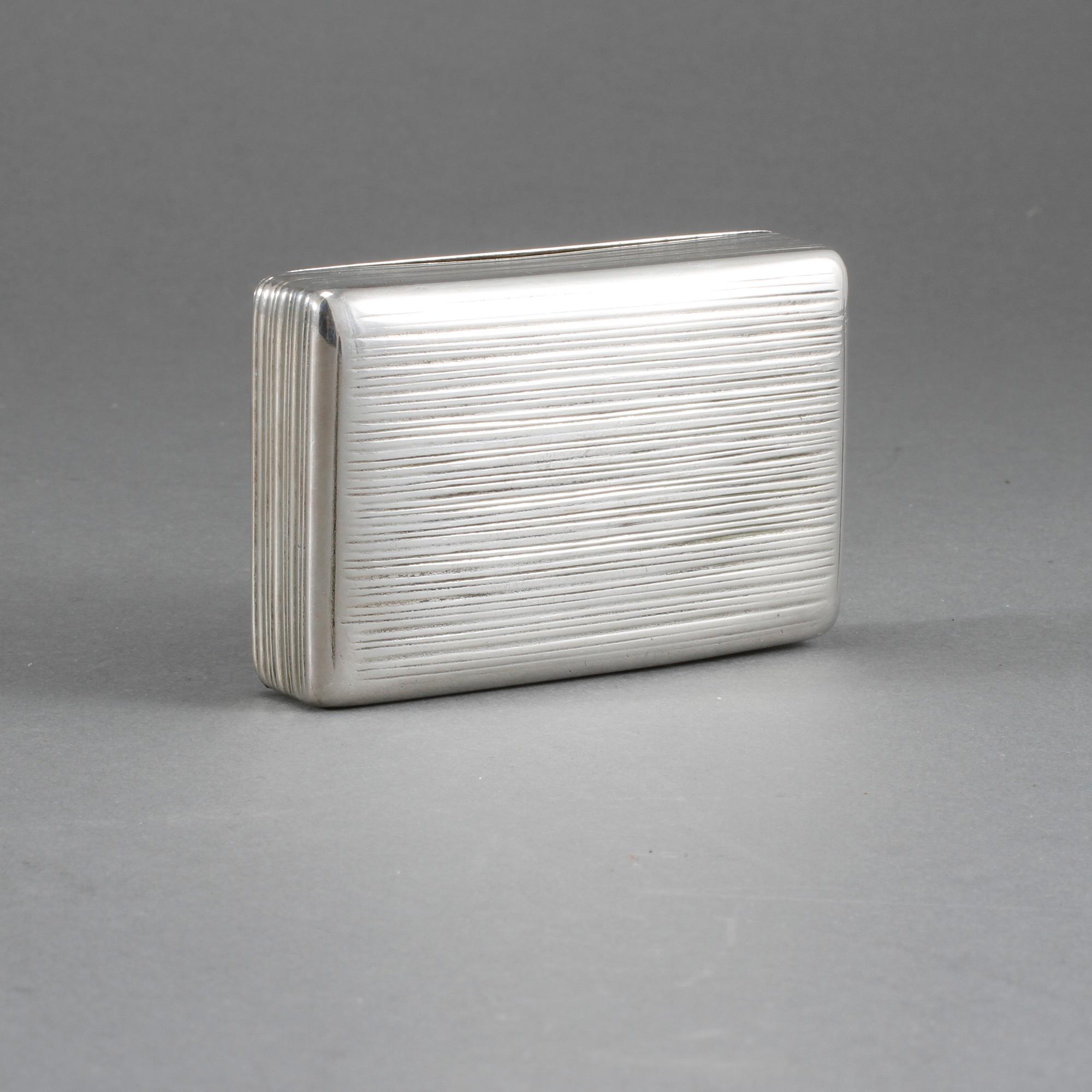 DOSA, silver, Samuel Blomberg, Stockholm, 1809. Totalvikt 117 gram.