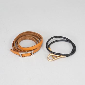 HERMÈS, armband, 2 st.