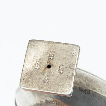 Scent box, silver, possibly mark of Elling Olai Johansen, Stavanger, Norway, 19th century.