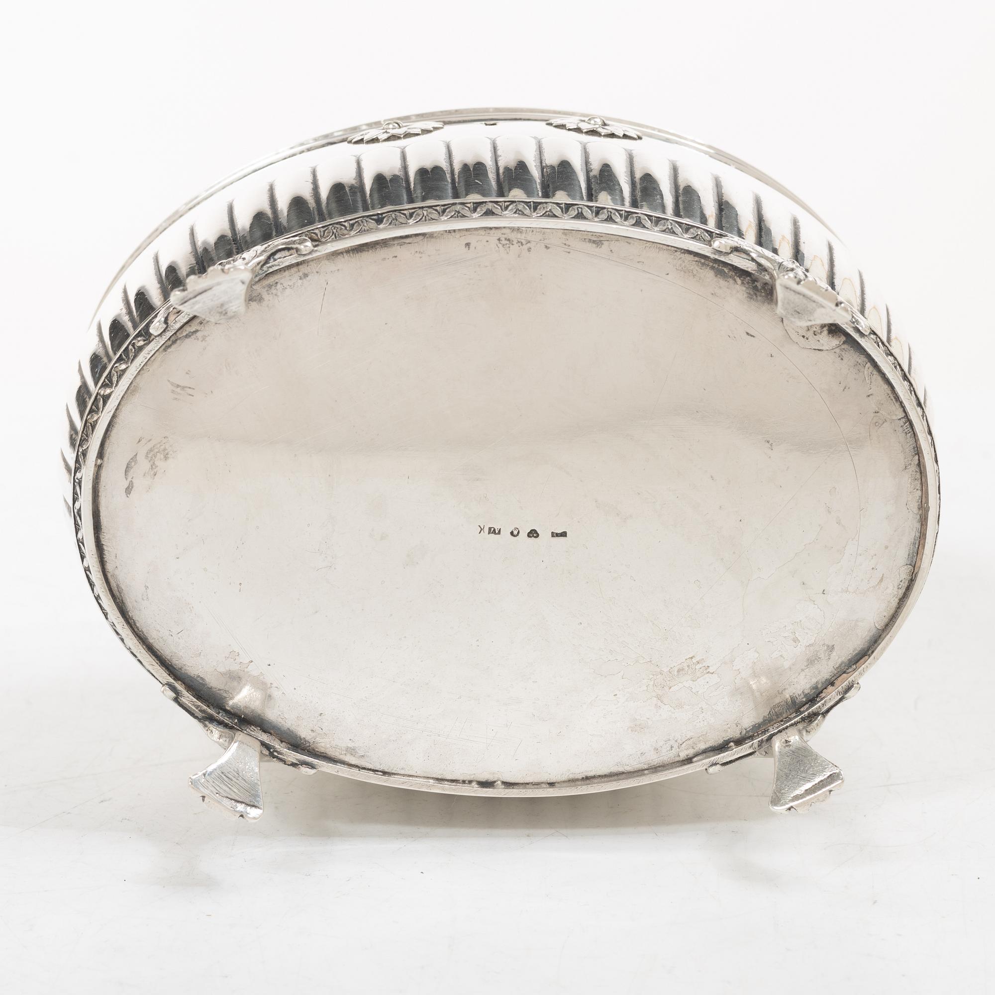 Guldsmedsaktiebolaget (GAB), Sugar bowl, silver, Gustavian style, Stockholm 1903.