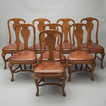 STOLAR, 8 st, rokokostil, 1900-talets första hälft.