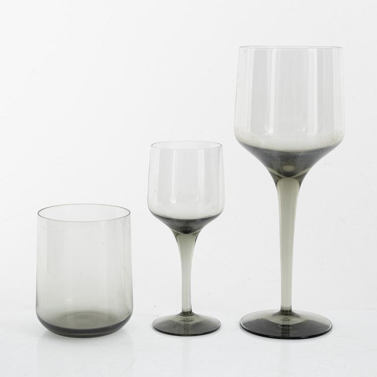 Sven Palmqvist, a 63-piece 'Rhapsody' glass service, Orrefors.