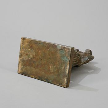 OKÄND KONSTNÄR, skulptur, brons, signerad EE, daterad -61.