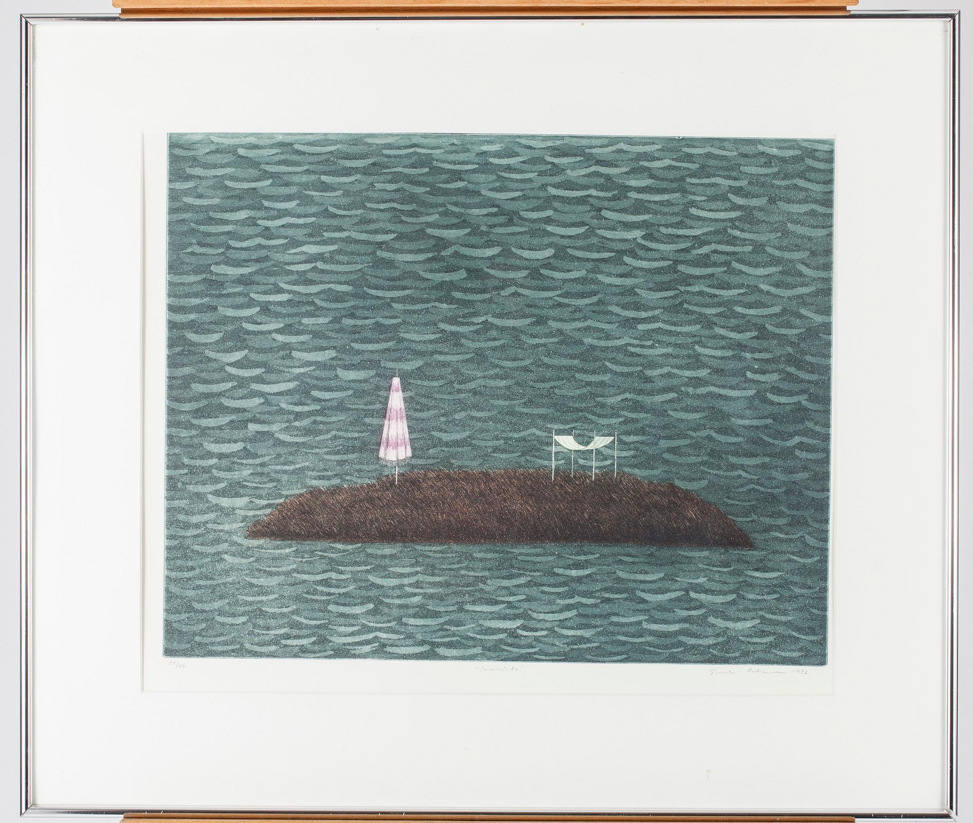 TUULA LEHTINEN, etsning, signerad och daterad 1986, numrerad 25/50.