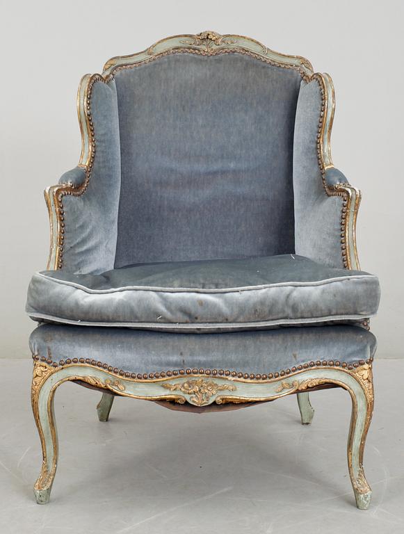 BERGERE, Louis XV-stil, omkr år 1900.