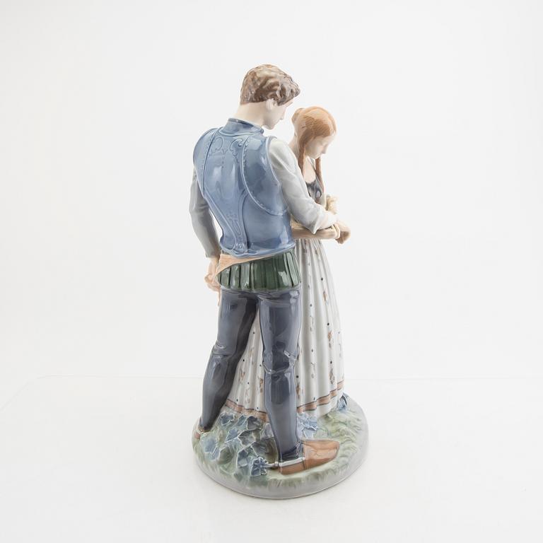 A Royal Copenahgen porcelain figurine later part of the 20th century.