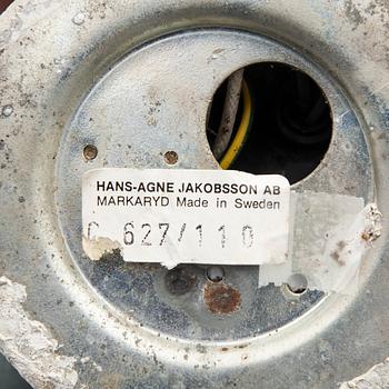 Hans-Agne Jakobsson, wall lamps, a pair, "C627", Markaryd, 1950s.