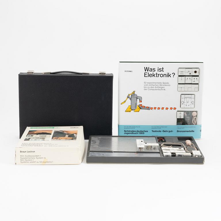 Dieter Rams & Jurgen Greubel, Elexperimentkit, 4 delar, "Braun Lectron/Braun Buchlabor", Braun.