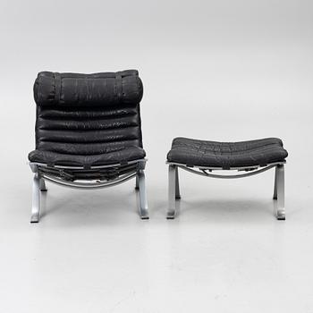 Arne Norell, fåtölj med fotpall, "Ari", Norell Möbel AB.
