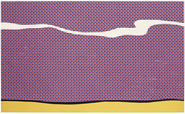 Roy Lichtenstein, "Landscape I" from "Ten Landscapes".