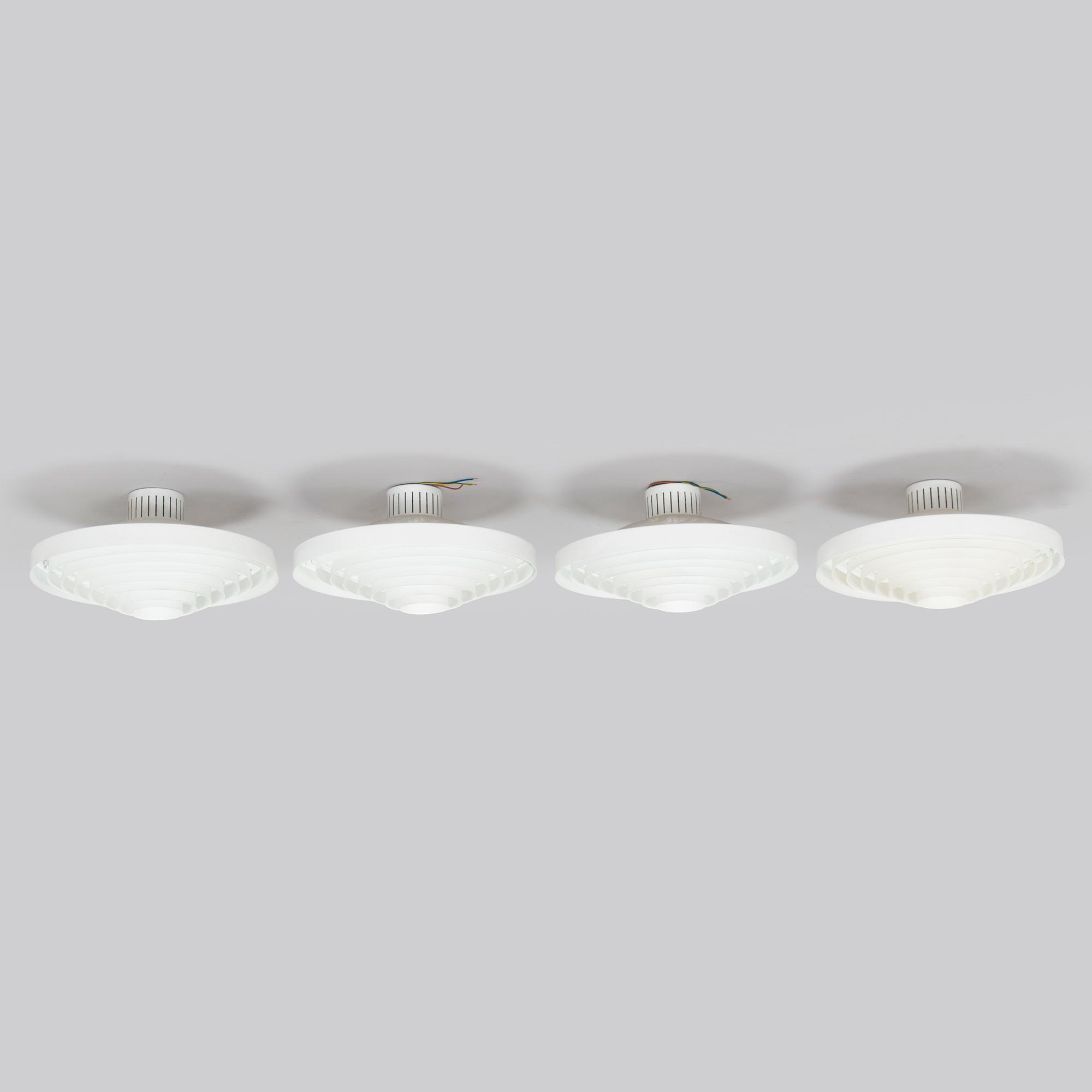Lisa Johansson-Pape, four 1960's '71-149' ceiling lights for Orno Stockmann.