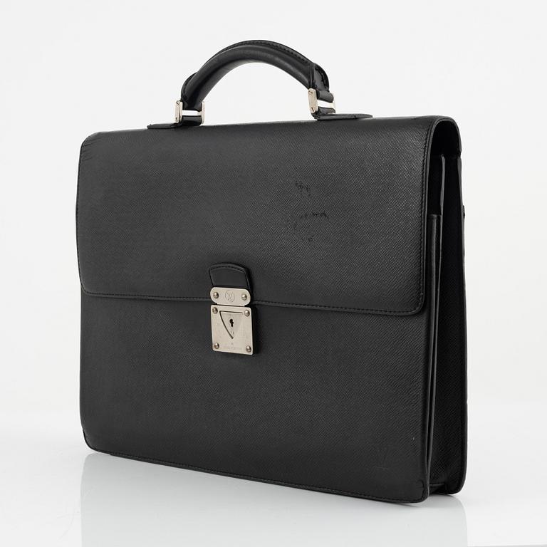 Louis Vuitton, a Taiga 'Serviette Kourad' briefcase.