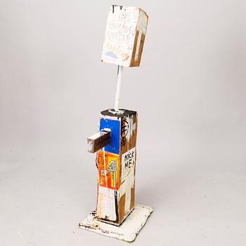 JANI HÄNNINEN, sculpture, wood, mixed media, signed.