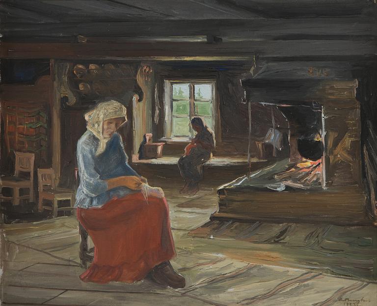 Carl Bengts, Sisäkuva tuvasta.