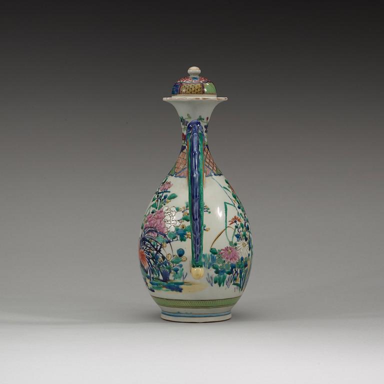 KANNA med LOCK, porslin. Japan, Meij (1868-1912).