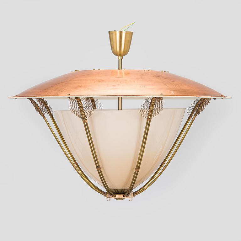 Lisa Johansson-Pape, taklampa, beställningsarbete, Stockmann Orno. Tillverkad 1948-1950.