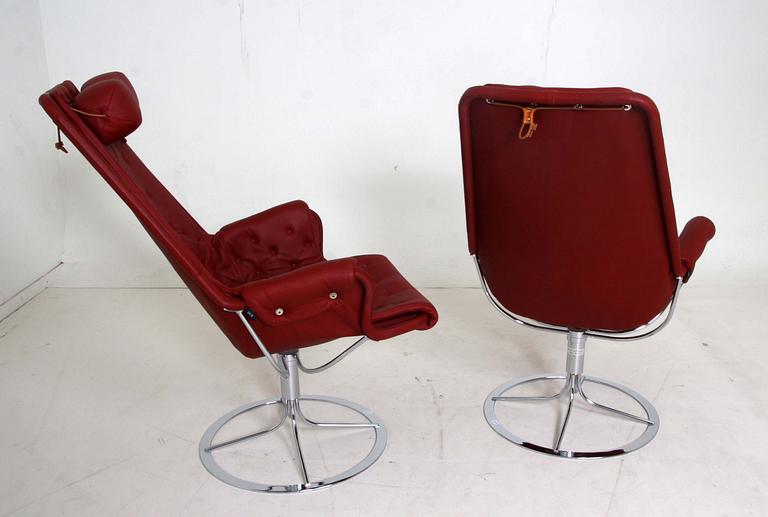 FÅTÖLJER, ett par, "Jetson", Bruno Mathsson, Dux.