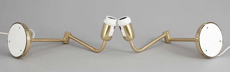 VÄGGLAMPOR, 1 par, "Ares", Fagerhult, 1900-talets andra hälft.