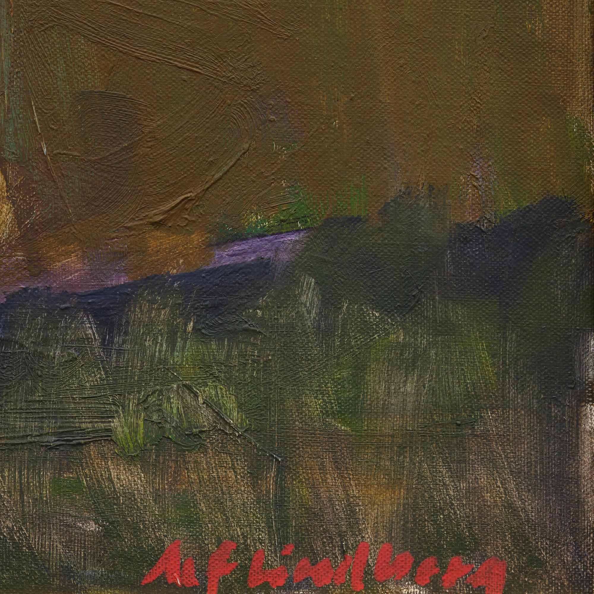 Alf Lindberg, View over rooftops.