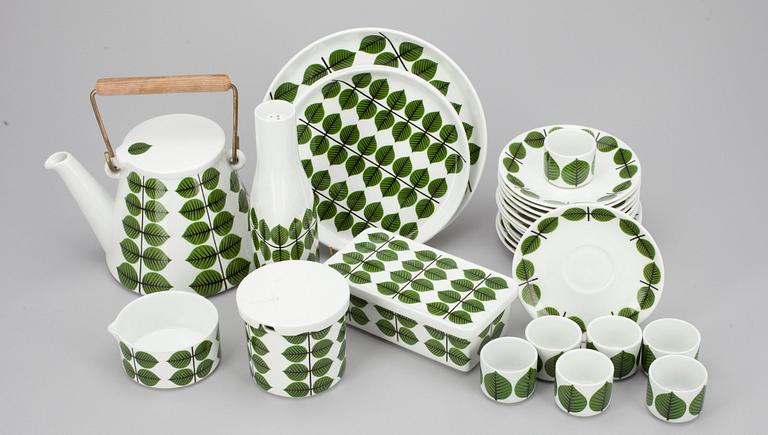 SERVISDELAR, 28 delar, Stig Lindberg, Gustavsberg, "Berså". 1960-tal.