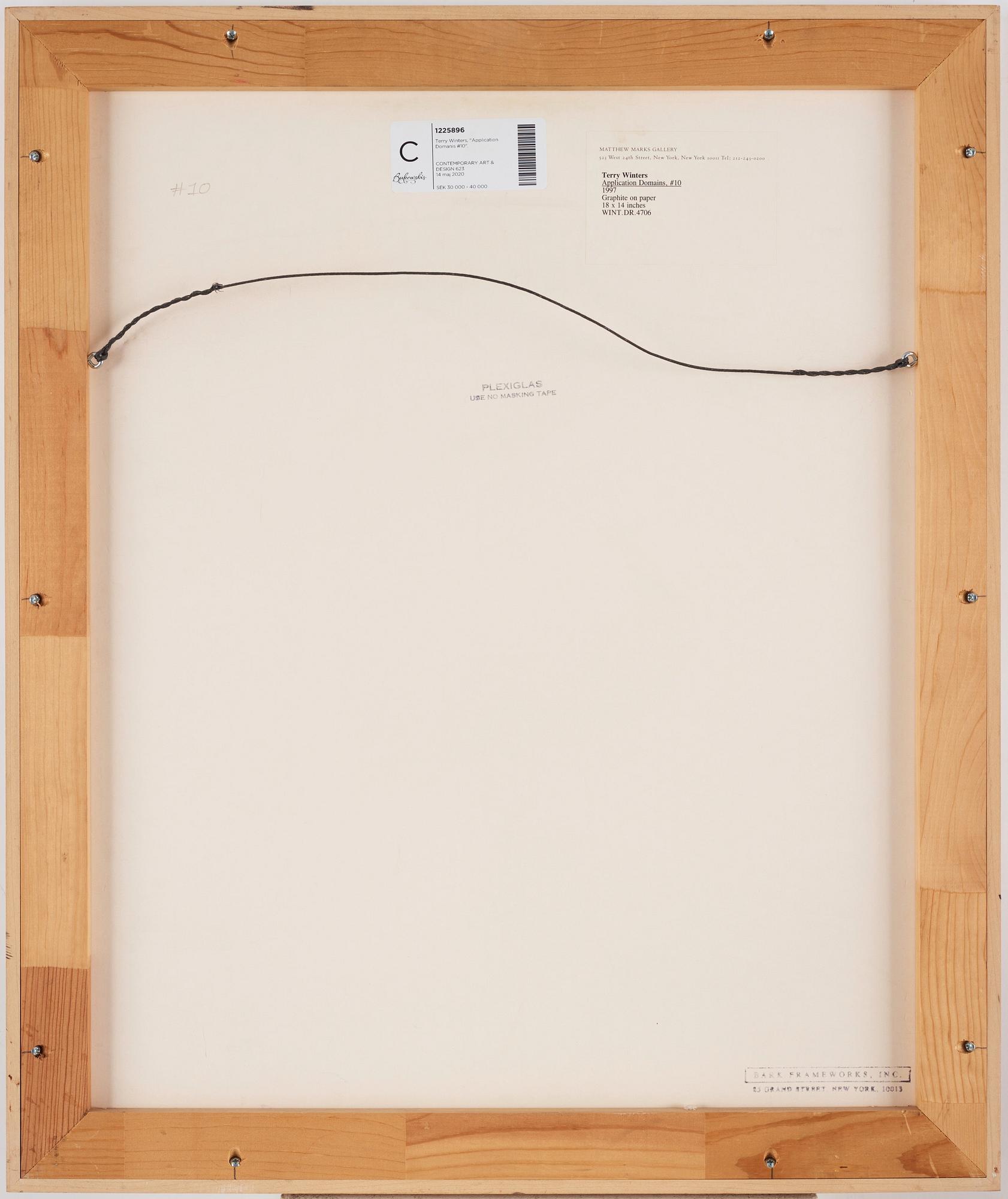 Terry Winters, "Application Domanis #10".