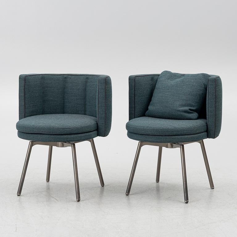 Nendo, stolar, ett par, "Torii", Minotti, Italien.