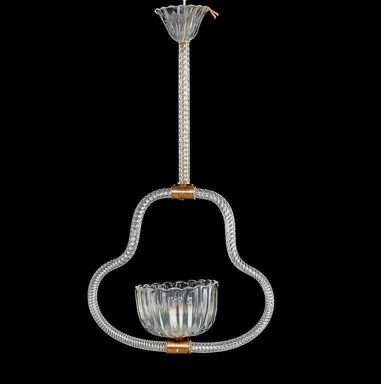 TAKLAMPA, venetiansk stil, 1900-talets andra kvartal. Höjd 73 cm.