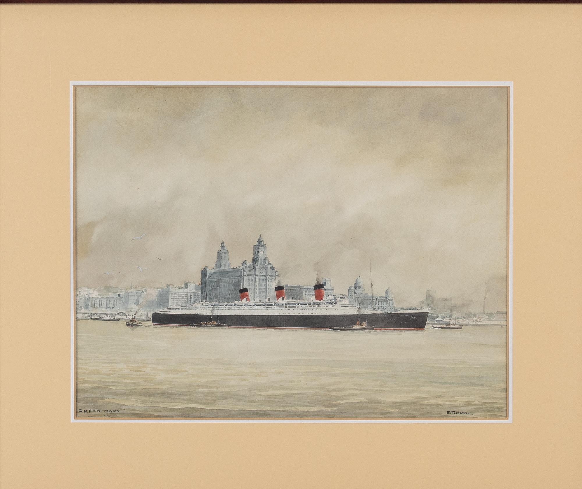 Eric Erskine Cambell Tufnell, Atlantic Liner "Queen Mary".