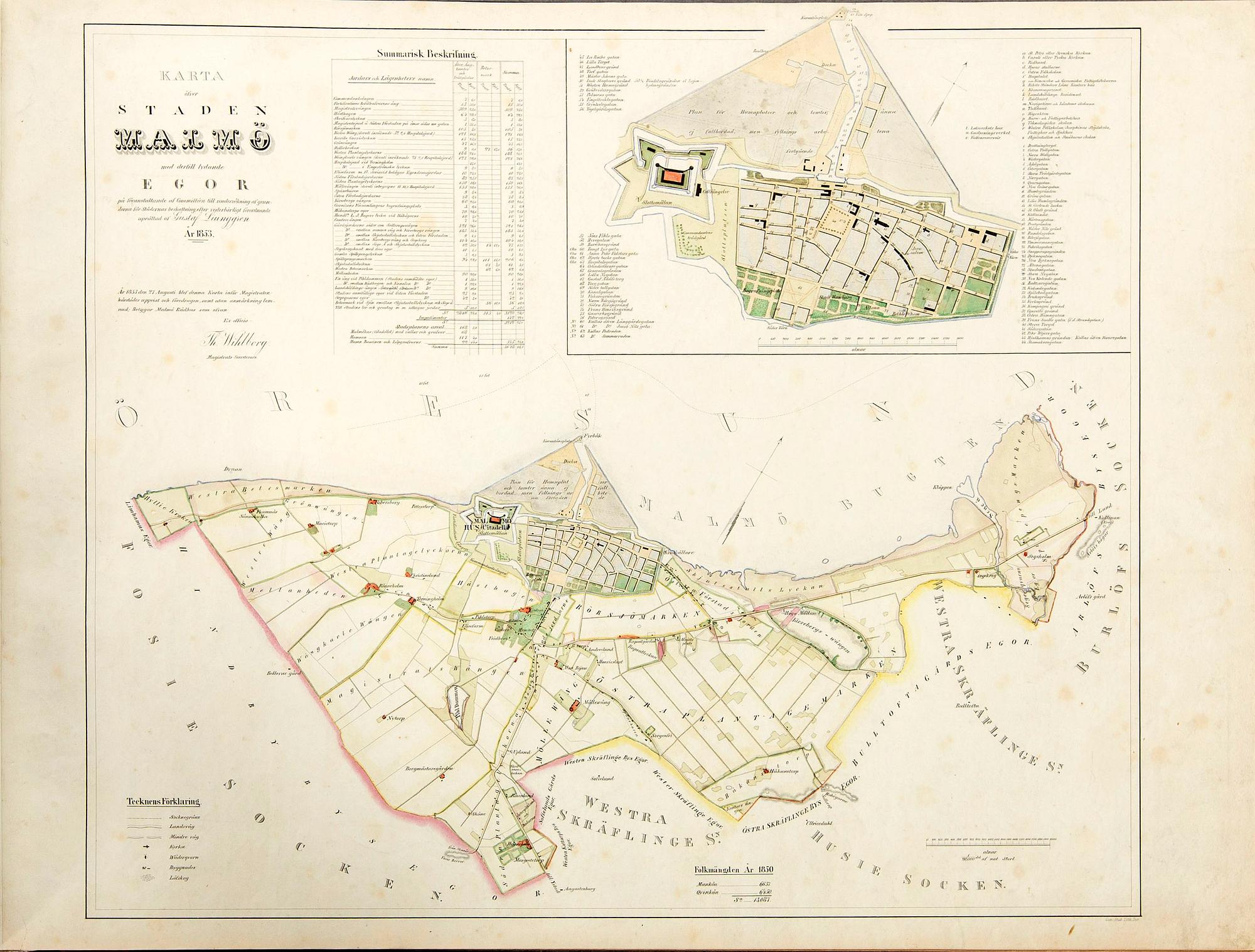 GUSTAF LJUNGGREN, Atlas öfver Sveriges städer..."  Högbergska Boktryckeriet, Stockholm 1862.
